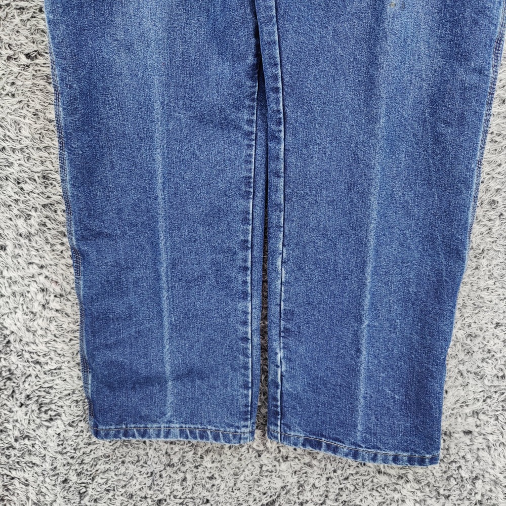 Wrangler Mens Workwear Utility Carpenter Strais Leg Jeans 36x30 Blue Denim - Picture 13 of 16
